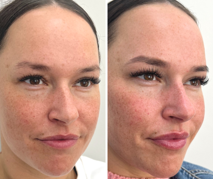 Before and After Results Dermal Lip Filler at Eterno Aesthetics Skin Clinic in Sheffield